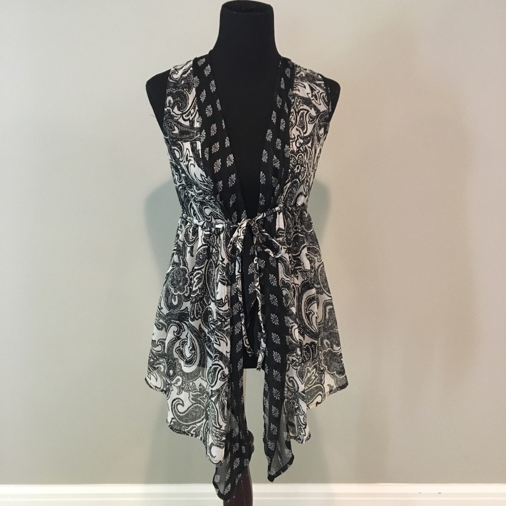 Band of Gypsies black and white vest S/M